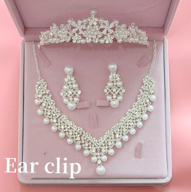Hot bridal Korean Big Crown Wedding Accessories Set