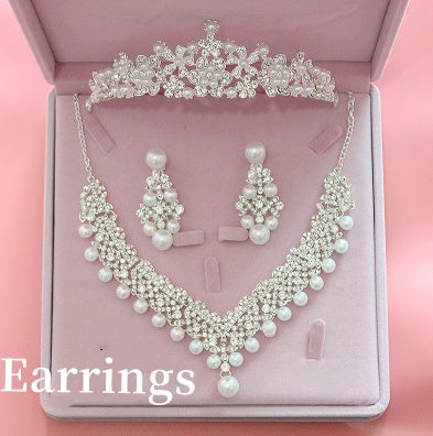 Hot bridal Korean Big Crown Wedding Accessories Set